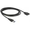 Delock USB kabel USB-A zástrčka, USB Micro-B zástrčka 3.00 m černá 83599
