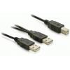 Delock USB kabel USB-B zástrčka, USB-A zástrčka 1.00 m černá 82394