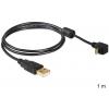 Delock USB kabel USB 2.0 USB-A zástrčka, USB Micro-B zástrčka 1.00 m černá 83148