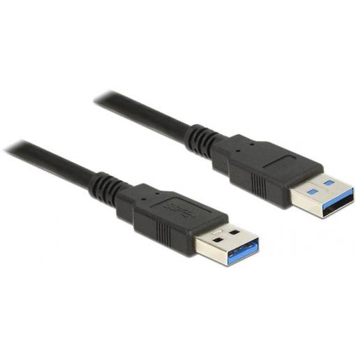 Delock USB kabel USB 3.2 Gen1 USB-A zástrčka, USB-A zástrčka 1.50 m černá 85061