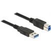 Delock USB kabel USB 3.2 Gen1 USB-A zástrčka, USB-B zástrčka 0.50 m černá 85065
