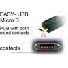 Delock USB kabel USB 2.0 USB-A zástrčka, USB Micro-B zástrčka 3.00 m černá 83857