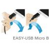 Delock USB kabel USB 2.0 USB-A zástrčka, USB Micro-B zástrčka 3.00 m černá 83857