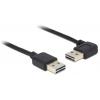 Delock USB kabel USB 2.0 USB-A zástrčka, USB-A zástrčka 0.50 m černá 85176