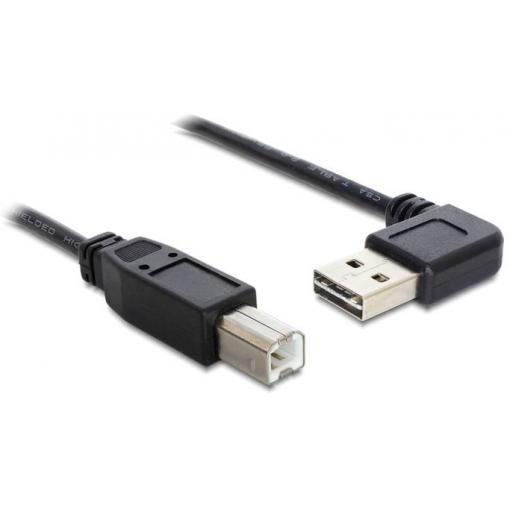 Delock USB kabel USB 2.0 USB-A zástrčka, USB-B zástrčka 0.50 m černá 85167