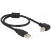 Delock USB kabel USB 2.0 USB-A zástrčka, USB-B zástrčka 0.50 m černá 84809