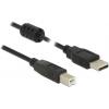 Delock USB kabel USB 2.0 USB-A zástrčka, USB-B zástrčka 0.50 m černá 84894