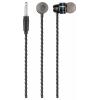 Renkforce RF-IE-JH01 Headset do uší (In Ear) kabelová černá Dálkový ovladač telefon