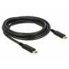Delock Kabel USB-C USB 2.0 USB-C ® zástrčka, USB-C ® zástrčka 3.00 m černá 83325