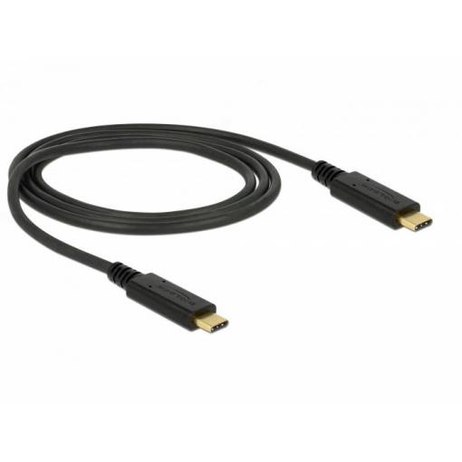 Delock Kabel USB-C USB-C ® zástrčka, USB-C ® zástrčka 1.00 m černá 83661