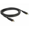 Delock Kabel USB-C USB 3.2 Gen1 USB-C ® zástrčka, USB-C ® zástrčka 2.00 m černá 83668
