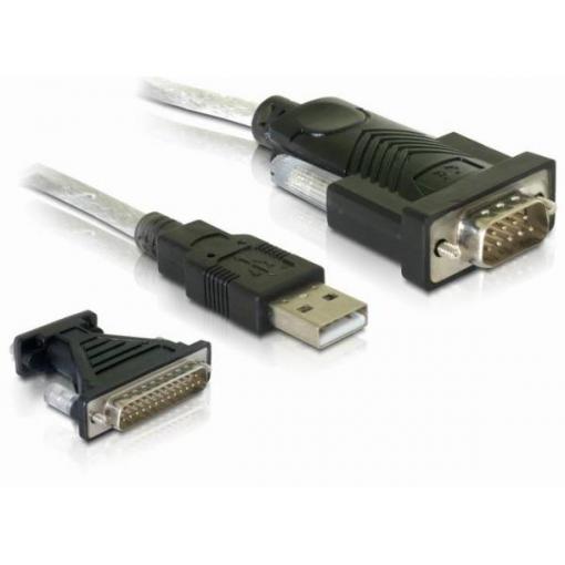 Delock USB kabel USB-A zástrčka, VGA 9pól. Zástrčka 1.80 m černá 61308
