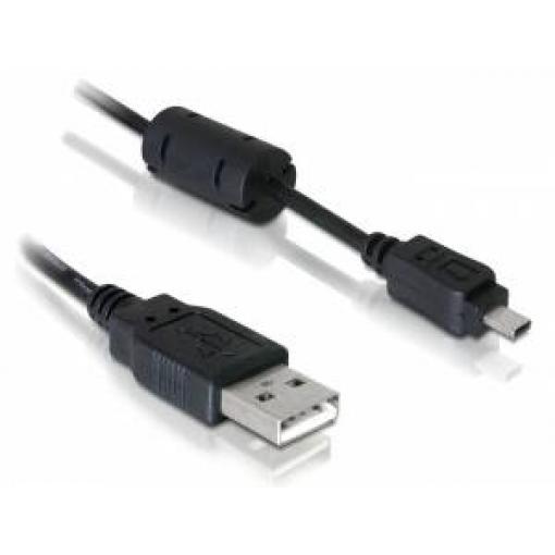 Delock USB kabel USB 2.0 USB-A zástrčka, UC-E6 1.83 m černá 82414