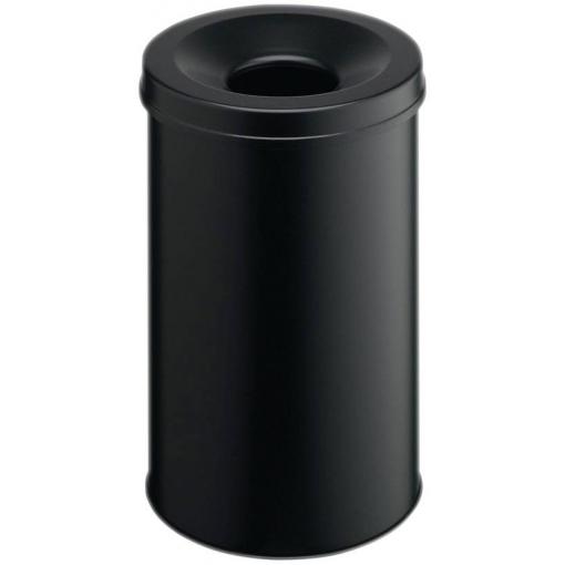 Durable Safe 330601 odpadkový koš 30 l (Ø x v) 31.5 cm x 49.2 cm kov černá 1 ks
