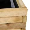 Siena Garden TAUNUS TANUSSLIM 70 Box na rostliny Borové dřevo, fleece přírodní, černá