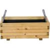 Siena Garden TAUNUS TANUSSLIM 70 Box na rostliny Borové dřevo, fleece přírodní, černá