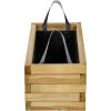 Siena Garden TAUNUS TANUSSLIM 70 Box na rostliny Borové dřevo, fleece přírodní, černá