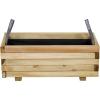 Siena Garden TAUNUS TANUSSLIM 70 Box na rostliny Borové dřevo, fleece přírodní, černá