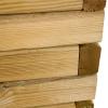 Siena Garden TANUSSLIM 90 Box na rostliny Borové dřevo, fleece přírodní, černá