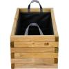 Siena Garden TANUSSLIM 90 Box na rostliny Borové dřevo, fleece přírodní, černá