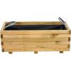 Siena Garden TANUSSLIM 90 Box na rostliny Borové dřevo, fleece přírodní, černá