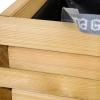 Siena Garden TAUNUS TANUSSLIM 40 Box na rostliny Borové dřevo, fleece přírodní, černá