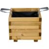 Siena Garden TAUNUS TANUSSLIM 40 Box na rostliny Borové dřevo, fleece přírodní, černá