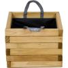Siena Garden TAUNUS TANUSSLIM 40 Box na rostliny Borové dřevo, fleece přírodní, černá
