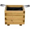 Siena Garden TAUNUS TANUSSLIM 40 Box na rostliny Borové dřevo, fleece přírodní, černá