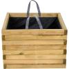 Siena Garden TAUNUS TANUSSLIM 60 Box na rostliny Borové dřevo, fleece přírodní, černá
