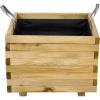 Siena Garden TAUNUS TANUSSLIM 60 Box na rostliny Borové dřevo, fleece přírodní, černá