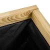 Siena Garden TAUNUS TANUSSLIM 60 Box na rostliny Borové dřevo, fleece přírodní, černá