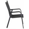 Siena Garden Tesoro M29542 zahradní židle hliník, plast antracit (matný), černá, stříbrná