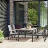 Siena Garden Tesoro N40078 zahradní židle hliník, teakové dřevo antracit (matný), šedá, přírodní