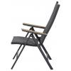 Siena Garden Tesoro N40077 zahradní židle hliník, teakové dřevo antracit (matný), šedá, přírodní