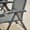 Siena Garden Tesoro M29543 zahradní židle hliník, plast antracit (matný), černá, stříbrná