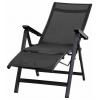 Siena Garden Tesoro Relax M29538 zahradní židle hliník, plast antracit (matný), černá, stříbrná