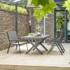 Siena Garden Tesoro M29539 zahradní lavička hliník, plast antracit (matný), černá, stříbrná
