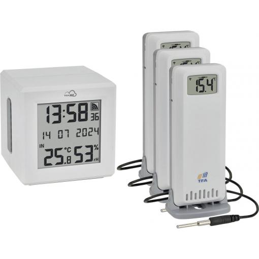 TFA Dostmann TFA.me Starter Set WLAN Gateway ID-01 mit 3 Sendern ID-A3 bezdrátový digitální teploměr bílá 35.8104.02