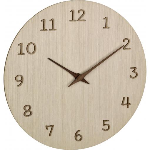 TFA Dostmann 60.3072.01 Quartz nástěnné hodiny 29.8 cm x 4.1 cm x 29.8 cm , dřevo (světlé)