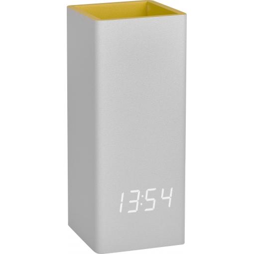 TFA Dostmann 60.2041.15 Quartz stolní hodiny šedá, žlutá