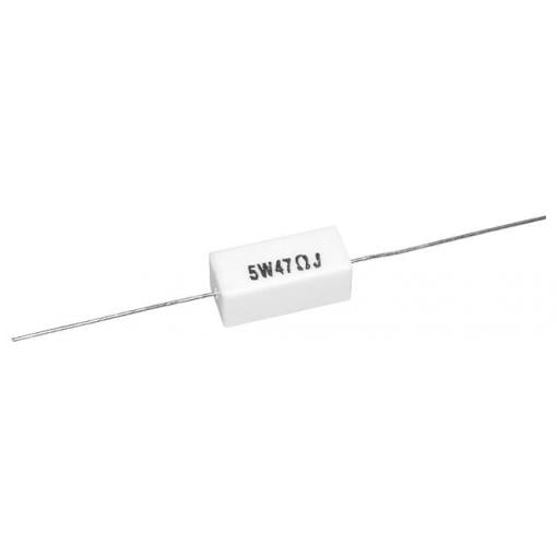 VitrOhm KWH570JC-AX-27RAA výkonný rezistor 27 Ω THT 5 W 5 % 1 ks Bulk