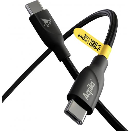 Aqiila Cablebird CB11 Kabel USB-C USB 2.0 USB-C ® zástrčka 1.00 m černá AQCBPBICB2BD867