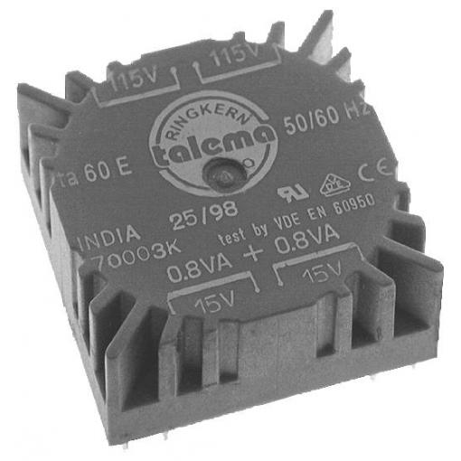 Talema 70000K transformátor do DPS 2 x 115 V 2 x 7 V 1.6 VA 114 mA