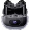 Intenso Buds Plus T310AE schwarz Headset do uší (In Ear) Bluetooth® stereo černá Potlačení hluku Nabíjecí pouzdro, Indikátor nabití, dotykové ovládání mobil