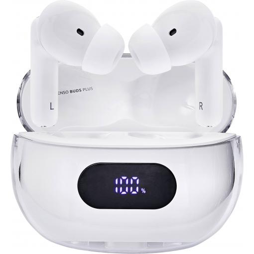 Intenso Buds Plus T312AE weiß Headset do uší (In Ear) Bluetooth® stereo bílá Potlačení hluku mobil