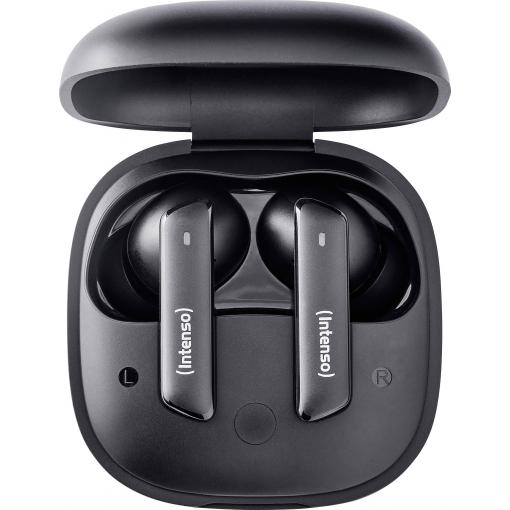 Intenso Buds Pro T500HAE schwarz špuntová sluchátka (In Ear) Bluetooth® černá Potlačení hluku odolná vůči vodě mobil