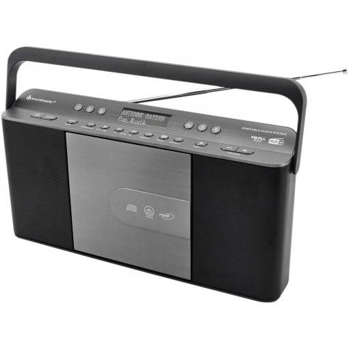 soundmaster RCD1870SW RCD1870SW rádio s CD, DAB+, FM, AUX, CD, DAB+, MP3, FM, šedá, černá