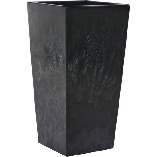 Siena Garden NIZZA STONE LA533-71 Nádoba na rostliny polypropylen betonová optika , černá