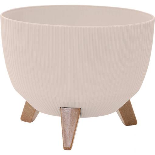 Siena Garden OSLO STRIPE LA963-05 Nádoba na rostliny polypropylen krémová